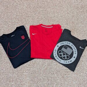 Lot of (3) Nike USA-Olympic Themed Athletic/T-Shirts, Men's XXL